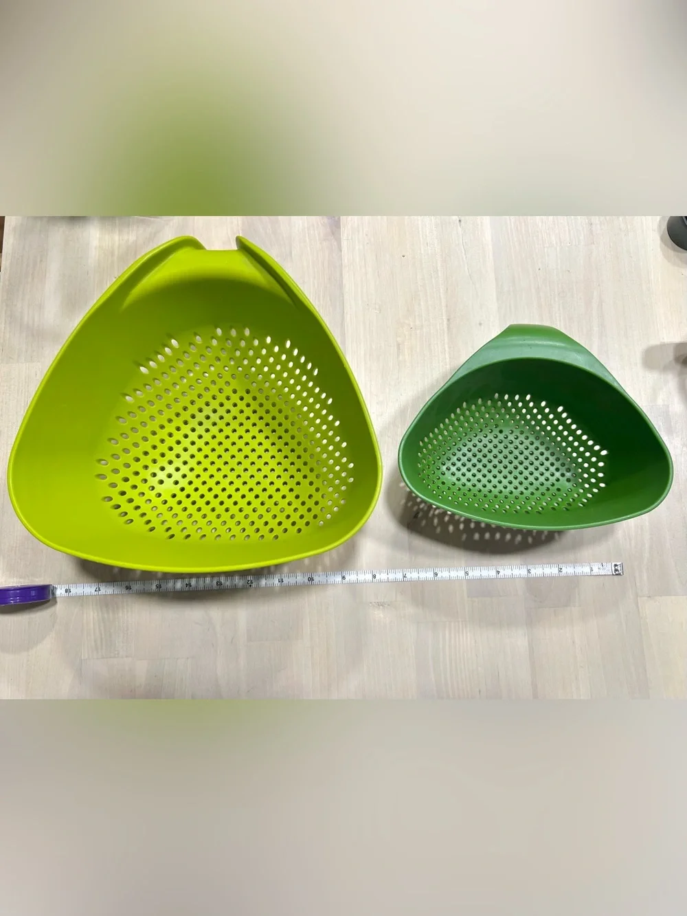 Joseph Joseph Nesting 2-Piece Colander Set - Lime Green